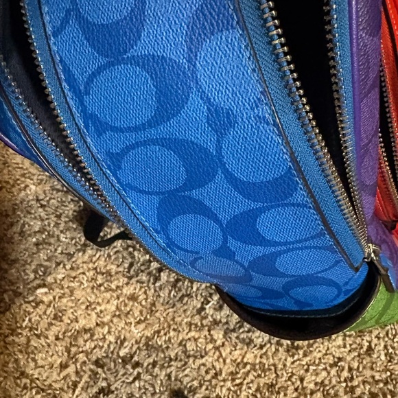 COACH Color Block Court Backpack - Picture 8 of 9